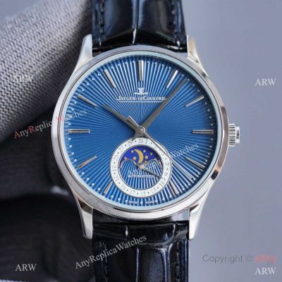 Copy Jaeger-LeCoultre Master Moon Men Watches Automatic Blue Dial